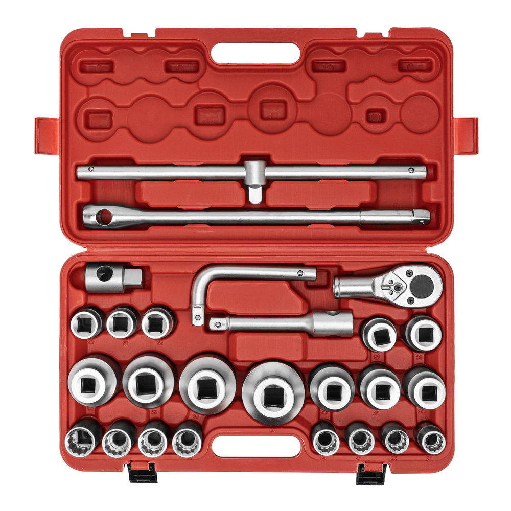 Набор торцевых головок 3/4–1, головки 21 х 65 мм, 26 предметов, в пласт. боксе Matrix