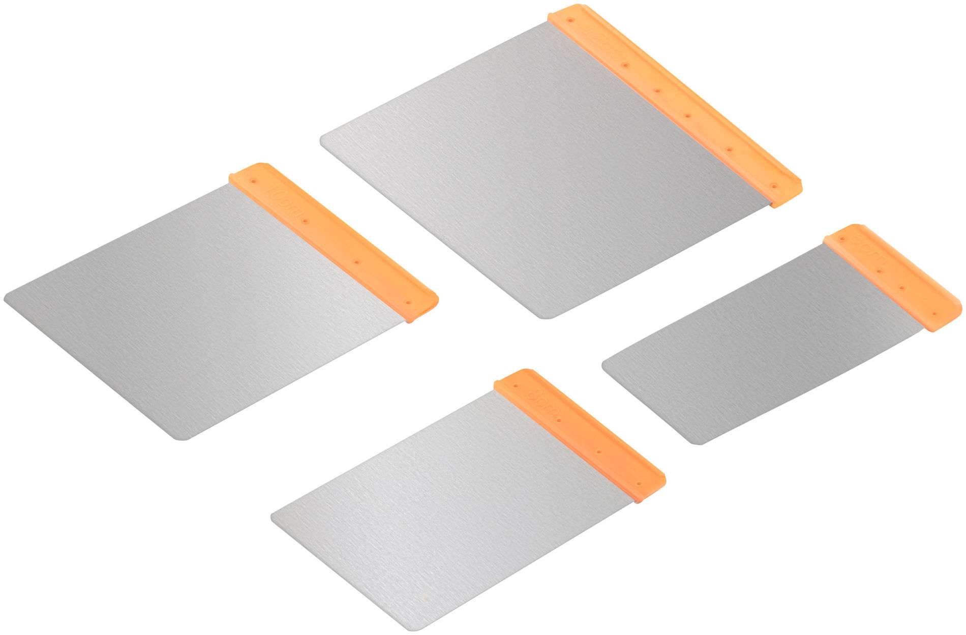 Набор японских шпателей, нержавеющая сталь, 4 шт: 50/80/100/120 мм (30-2500)