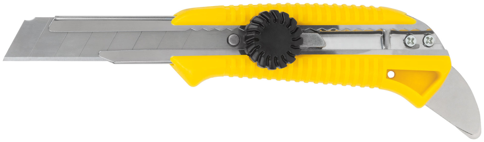 Нож технический 18 мм усиленный, вращ.прижим, с пяткой (10256)