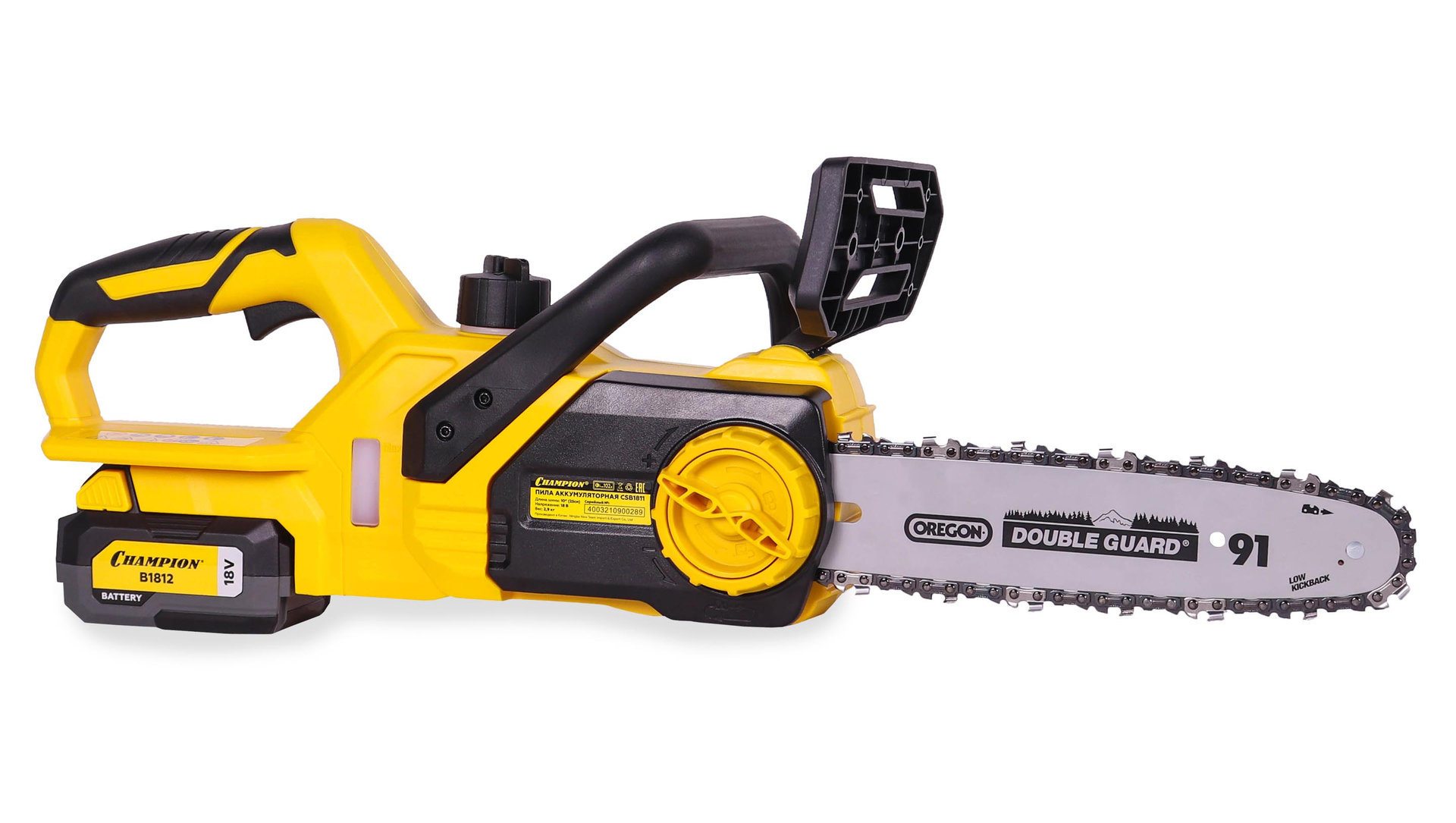 Пила аккумуляторная CHAMPION CSB1811 (18В4Ач Li-ion2.9кг36мин103/8-1,3-40,2300об/мин безАКБиЗУ) (CSB1811)