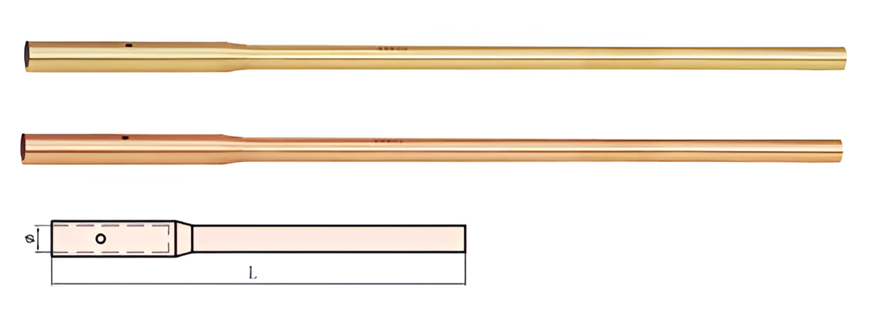 Рукоятка для накидного ключа 164A, 46-55 мм искробезопасный сплав BeCu, HORTZ