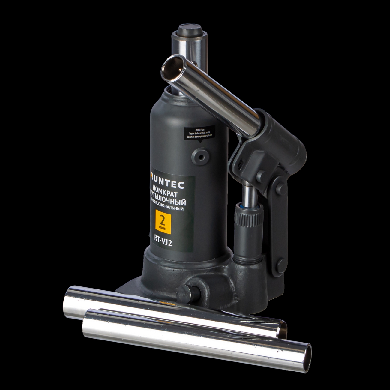 Домкрат бутылочный профессиональный 2 т, 172-372 мм RUNTEC RT-VJ2