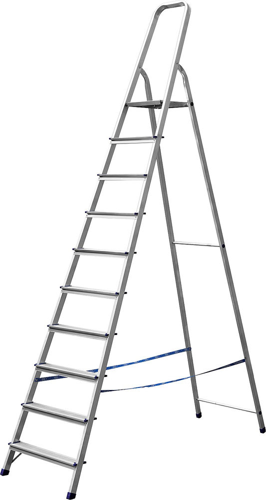 Стремянка алюминиевая 10 ступеней, 208 см СИБИН 38801-10