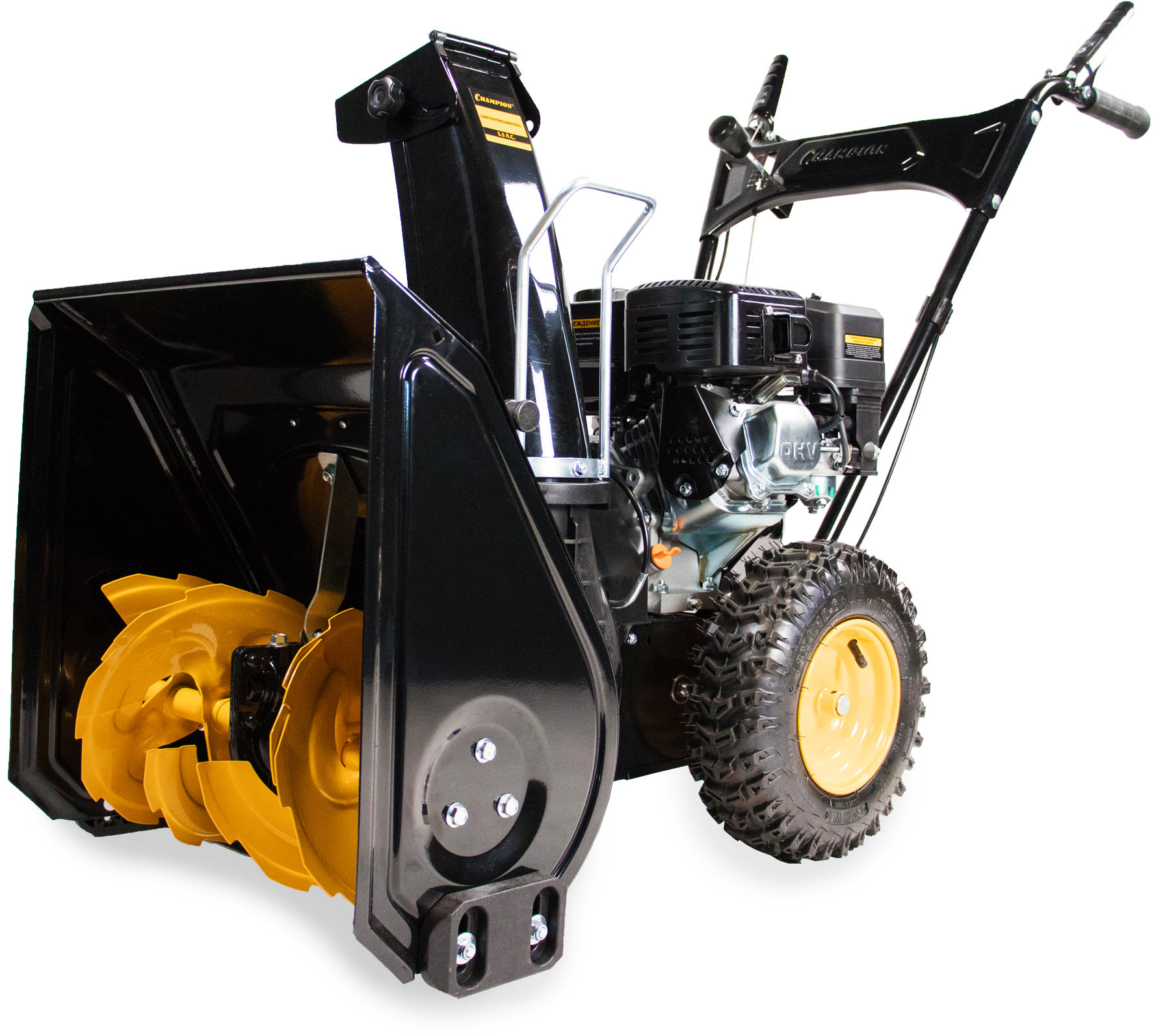 Снегоотбрасыватель CHAMPION ST553 (5,5лс 53см 4F/1R колеса 3,6л 56,5кг руч.стартер) (ST553)