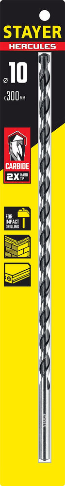 Сверло по бетону Hercules, 10 x 300 мм STAYER Professional 2915-300-10_z01