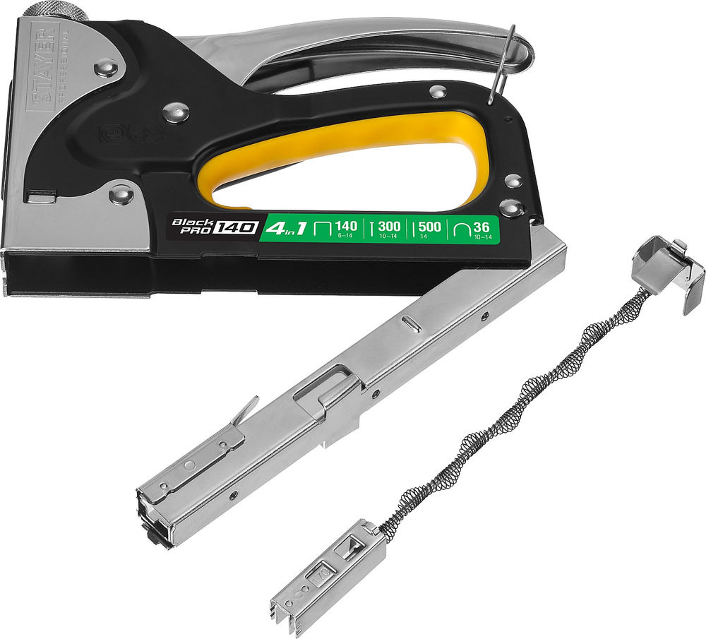 Степлер стальной мощный HERCULES-140, тип 140 (G/11/57) 20GA (6 - 14 мм)/36/300/500 STAYER Professional 31510_z01