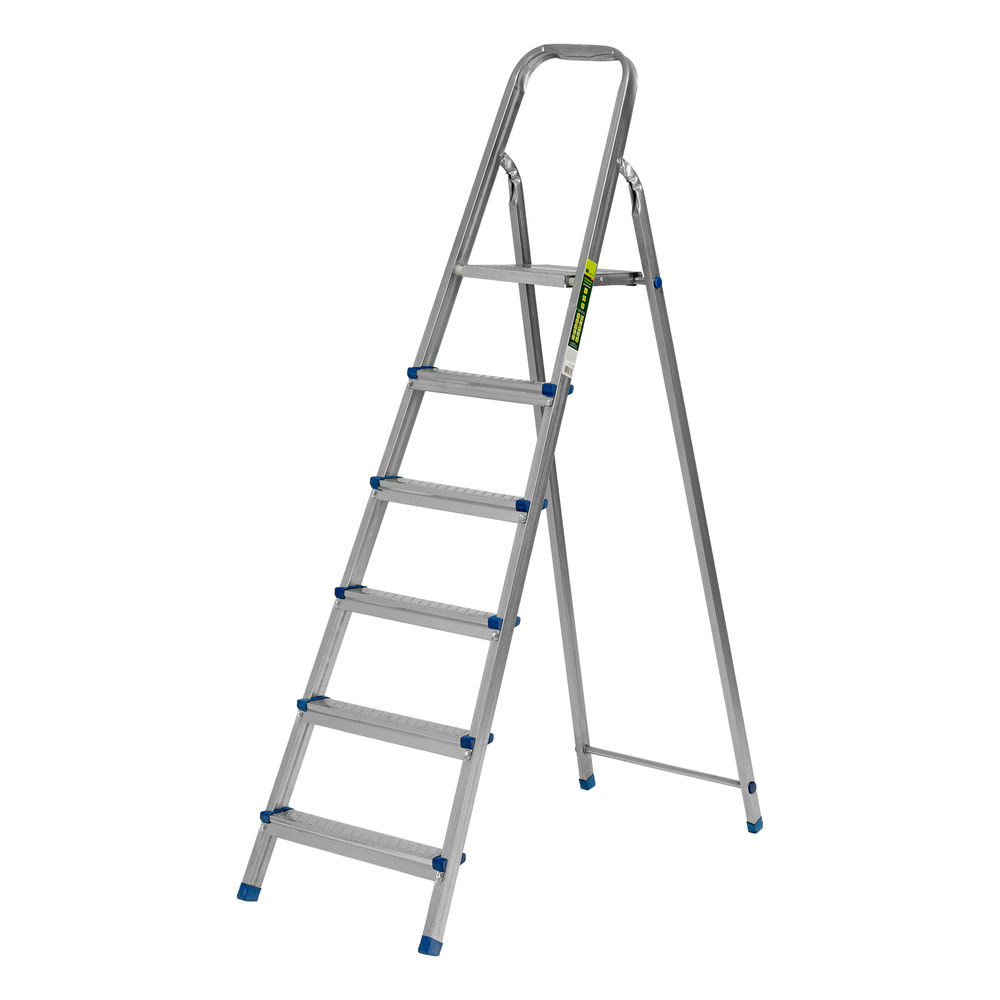 Стремянка, 6 ступеней, стальная, оцинкованная Сибртех (97838)