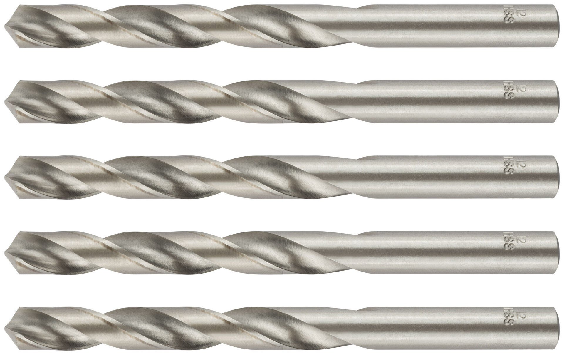 Сверла по металлу HSS полированные 12,0 мм (5 шт.) (33782)