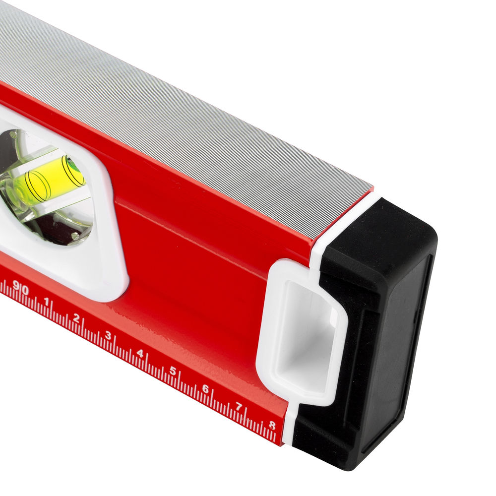 Уровень алюминиевый, магнит, фрезерованный, 3 глазка (1 зеркальный) двухкомпонентные рукоятки, 1000 мм Matrix (34733)