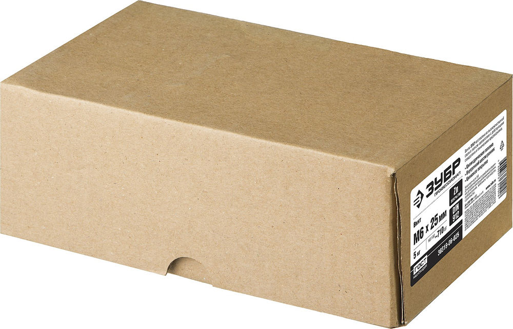 Винт с внутренним шестигранником М6?25 мм DIN 912 кл. пр. 8.8 цинк 5 кг Профессионал ЗУБР 30318-06-025