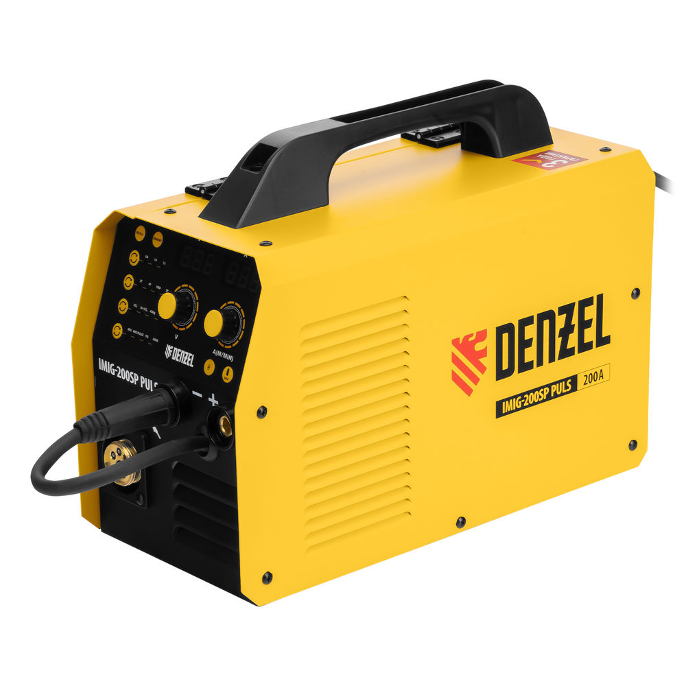 Аппарат инвертор. полуавтомат. cварки IMIG-200SP Pulse, 200 А, ПВ 60%, катушка 5 кг// Denzel (94362)