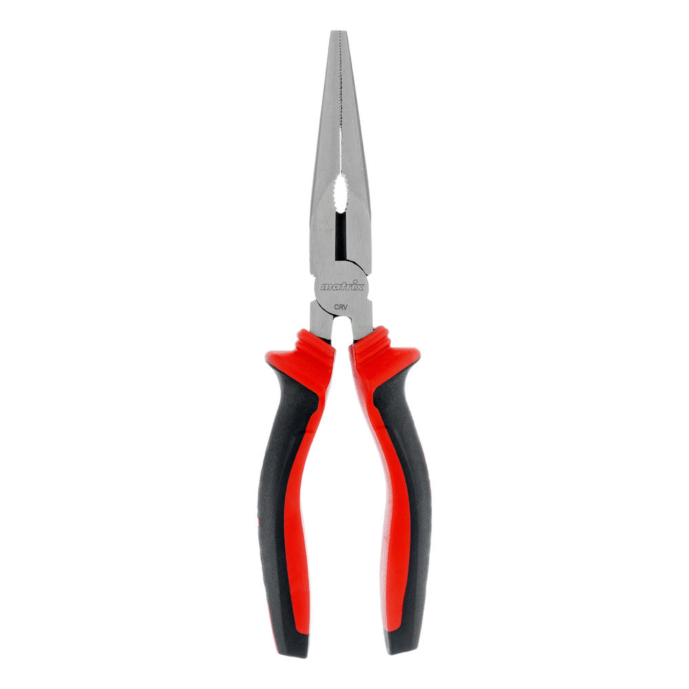 Длинногубцы прямые, 200 мм, хром-ванадий, двухкомпонентные рукоятки Matrix (17311)