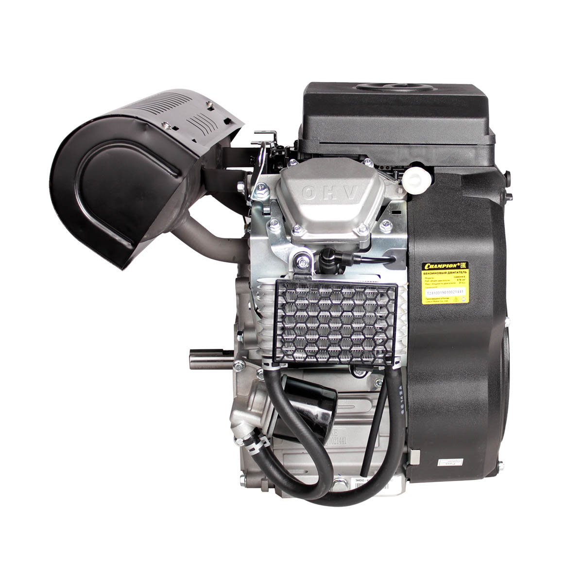 Двигатель 21лс/15,5кВт 678см? 25мм 48кг шпонка эл.стартер выход 12В/300Вт CHAMPION G680HKE