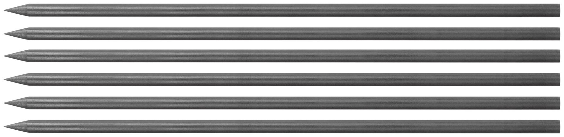 Грифели сменные для карандаша строительного, черные, 6 шт. (04322)