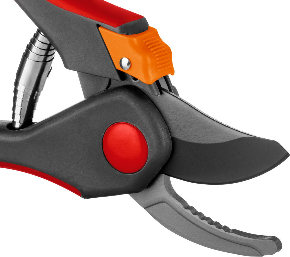 Плоскостной секатор G-26, 205 мм, углеродистая сталь, закаленные лезвия, тефлоновое покрыт., двухкомпонентные пластиковые рукоятки GRINDA 8-423102_z02