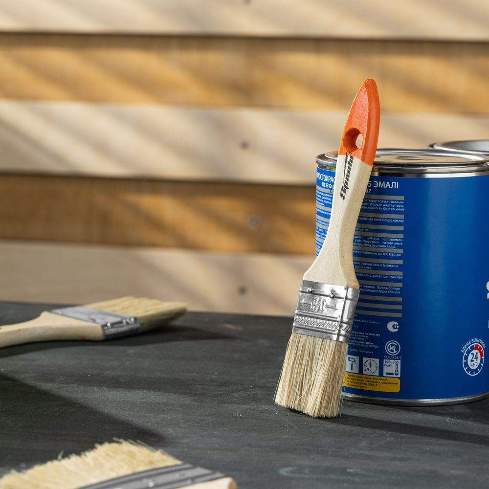 Кисть плоская Slimline 1.5 (38 мм) натуральная щетина, деревянная ручка Sparta (824255)