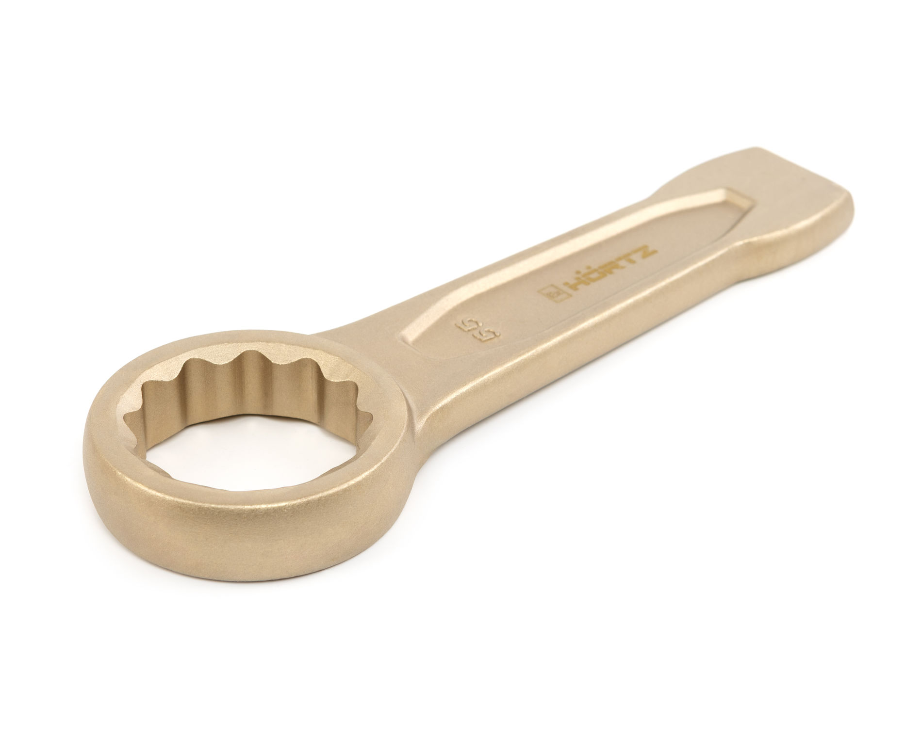 Ключ гаечный накидной ударный 55 искробезопасный сплав AlCu, HORTZ