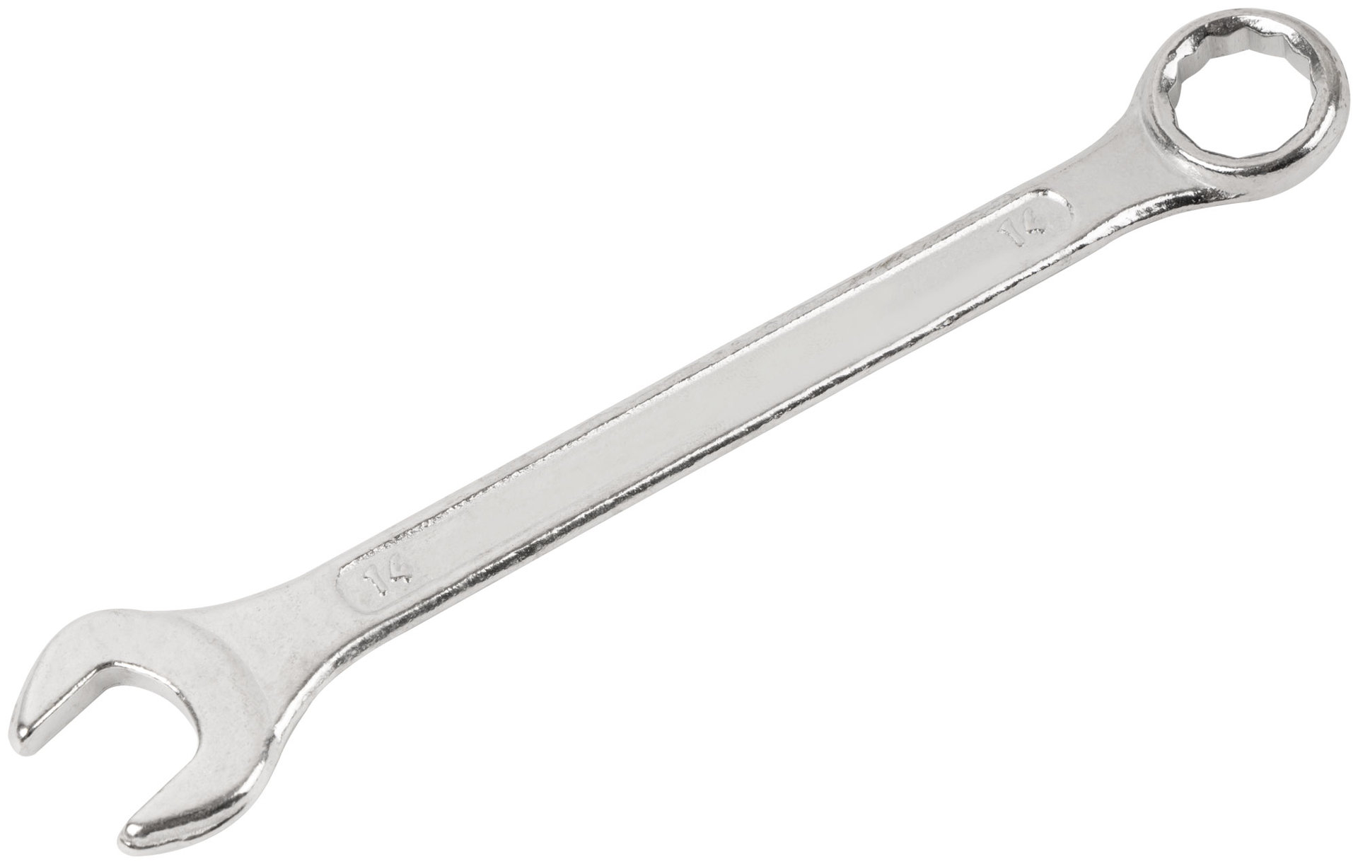 Ключ комбинированный, цинковое покрытие 14 мм