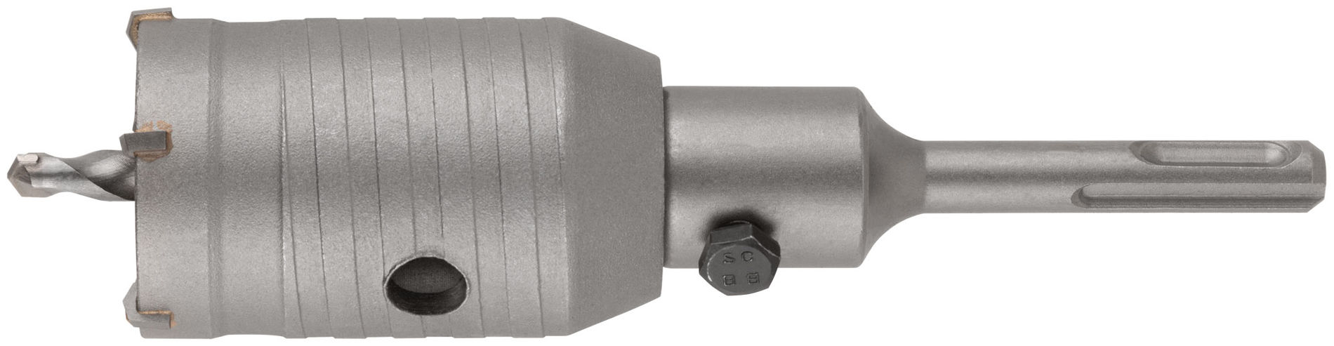 Коронка кольцевая по бетону, хвостовик 110 мм в сборе, 45 мм (33442)