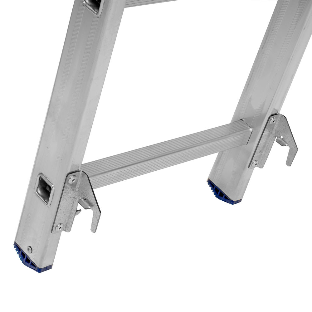 Лестница, 3 х 14 ступеней, алюминиевая, трехсекционная, Сибртех (97824)