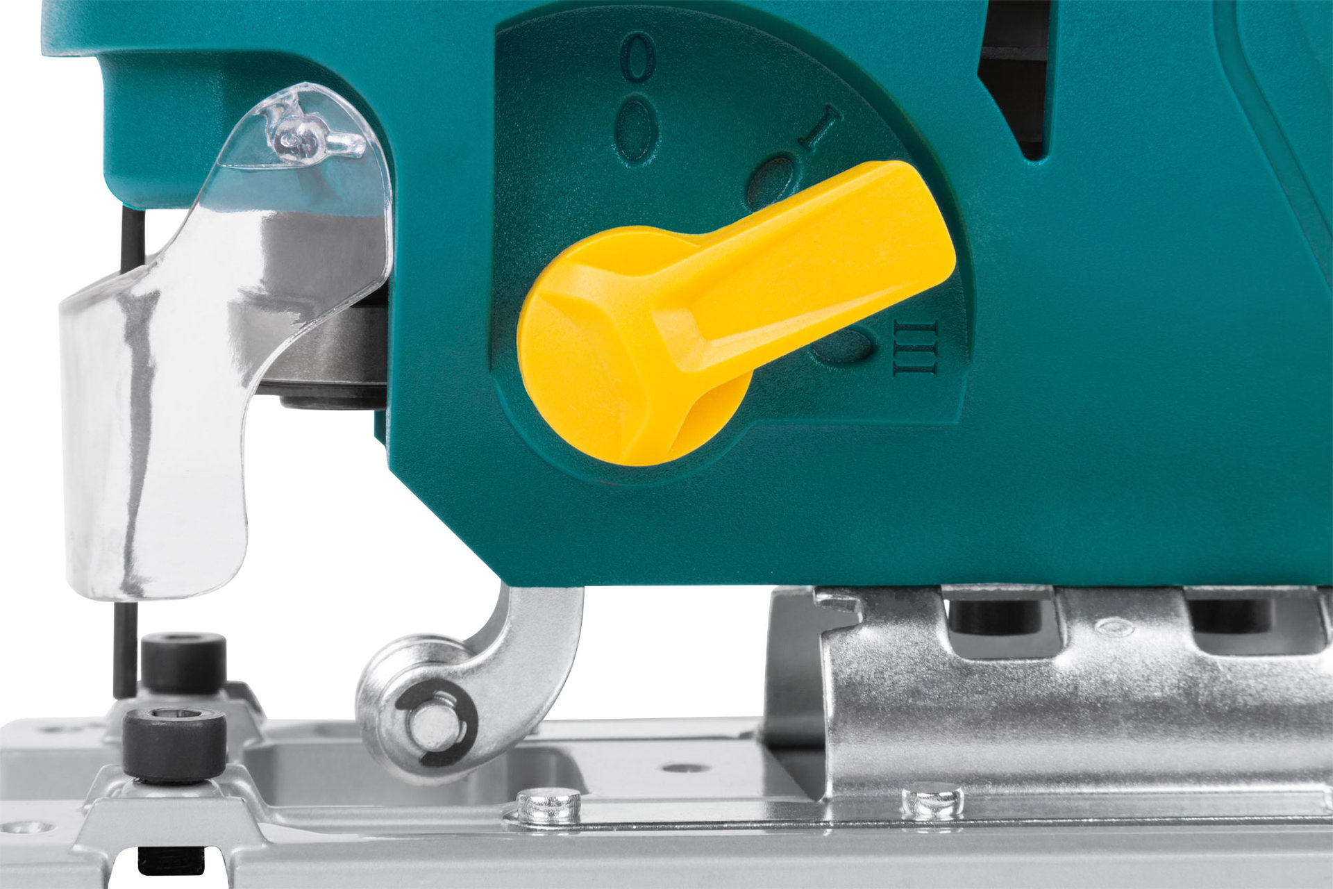 Лобзик 800 Вт; 0-3000 ход/мин; БзП; маятник; 100 мм; 3,15 кг; лазер; рез. накл.; коробка (80359)