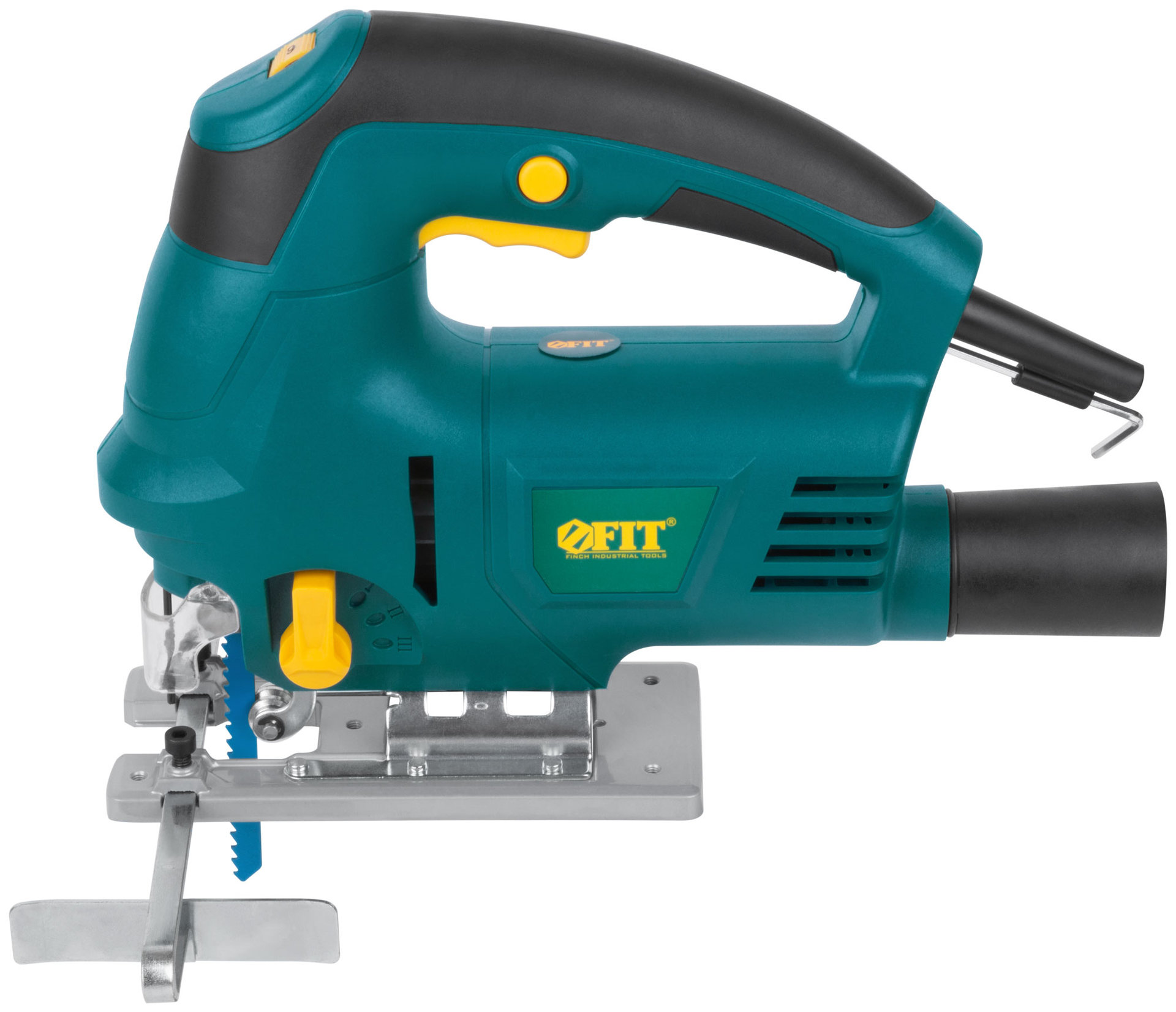 Лобзик 800 Вт; 0-3000 ход/мин; БзП; маятник; 100 мм; 3,15 кг; лазер; рез. накл.; коробка (80359)