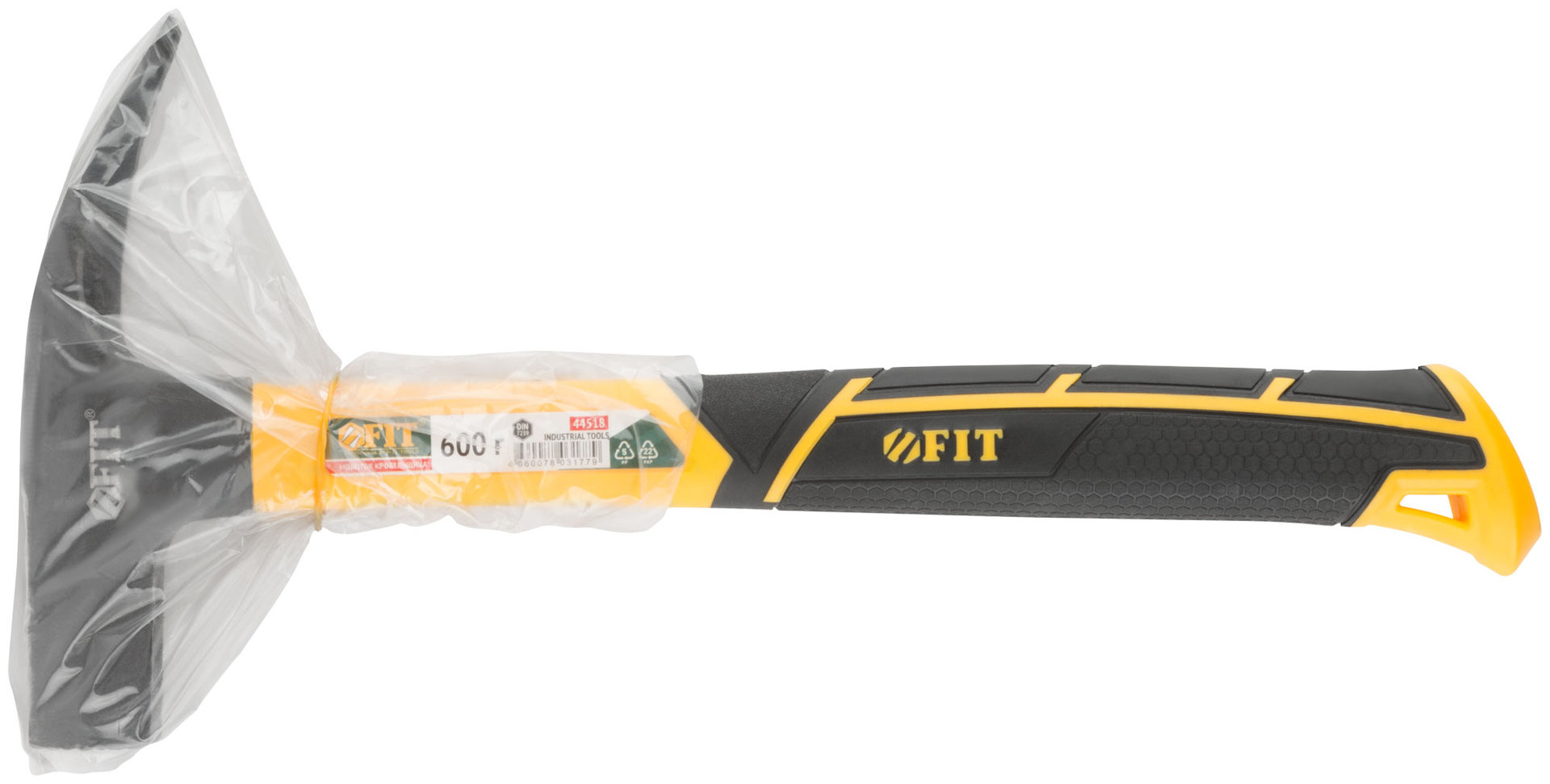 Молоток кровельщика, фиберглассовая усиленная ручка, 600 гр. (44518)