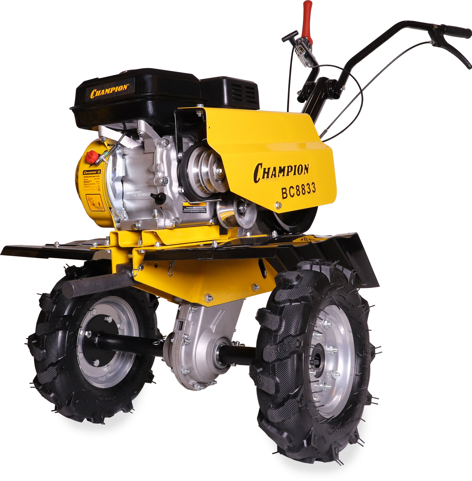 Мотоблок Champion ВC8833 (7лс 2F/1R 83см 33см 3,6л 84кг колеса 4/8 шкив) (BC8833)