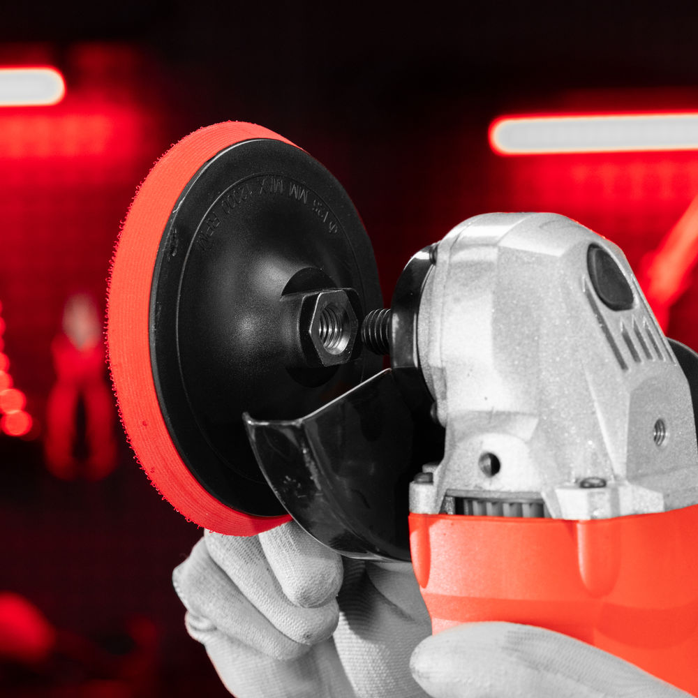 Насадка для дрели и УШМ с липучкой, 125 мм Matrix (76220)