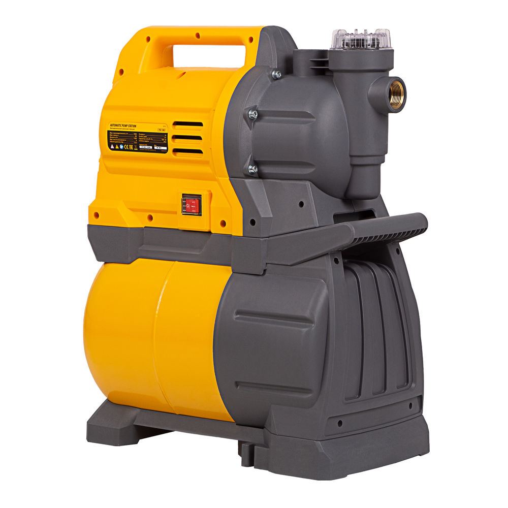 Насосная станция PSХ1300, Х-Pro, 1300 Вт, 4500 л/ч, ресивер 24 л, подъем 48 м Denzel (97213)