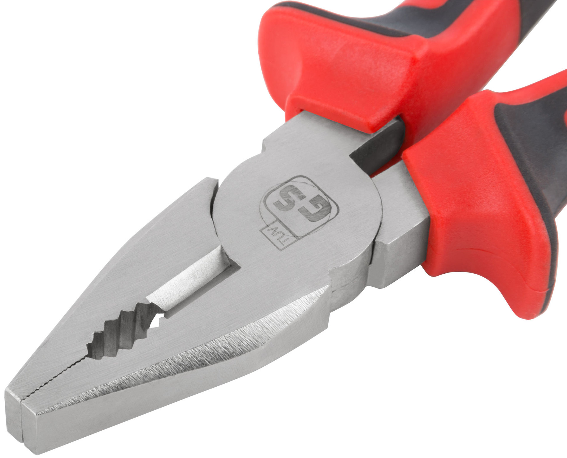 Плоскогубцы комбинированные Тренд, двухцветные прорезиненные ручки, хром-никелевое покрытие 180 мм (47565)