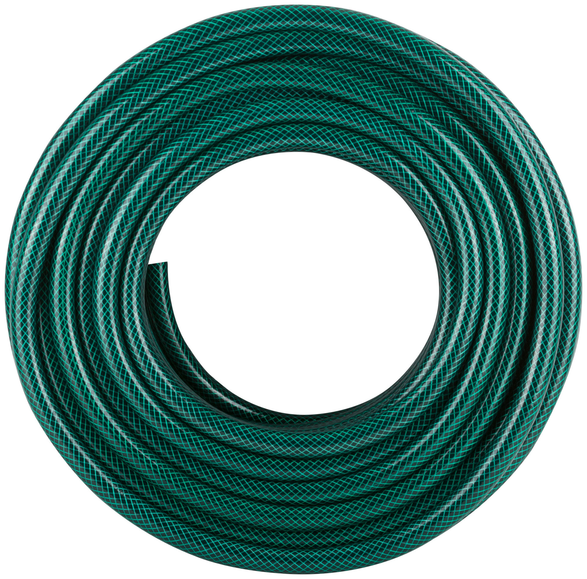 Шланг поливочный трехслойный армированный, зеленый 3/4 х 1,5 мм х 50 м (76309)