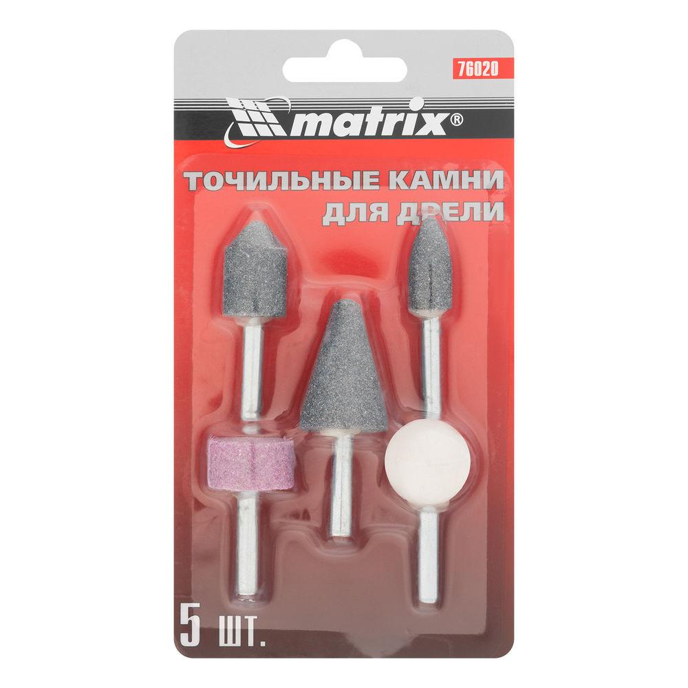 Точильные камни для дрели, 5 шт Matrix (76020)
