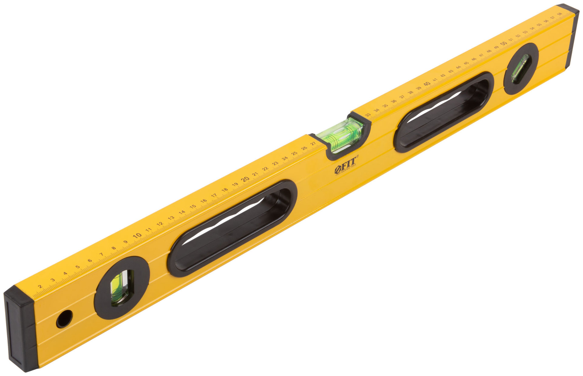 Уровень Янтарь, 3 глазка, ручки, усиленный корпус, фрезер. рабочая грань, шкала 600 мм (18162)