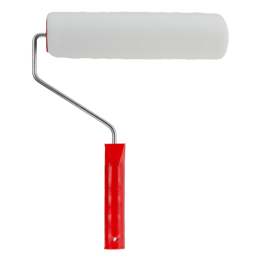 Валик Поролон, в сборе, 250 мм, D 48 мм, D ручки 6 мм, крепление шплинтом Сибртех (80144)