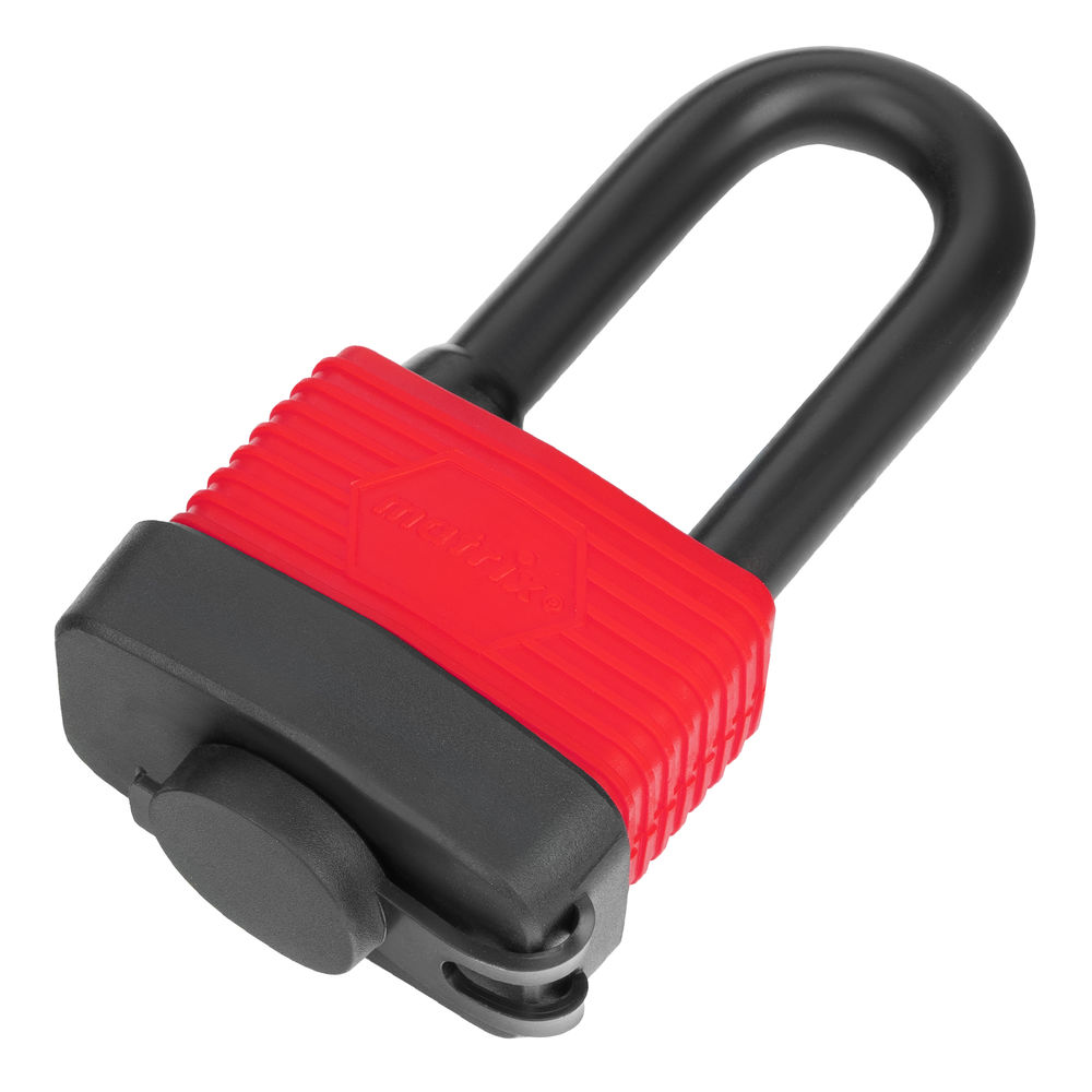 Замок навесной всепогодный, 50 мм, удлиненная дужка Matrix (91826)