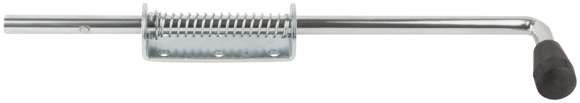 Засов пружинный накладной, круглый ригель, 400 мм (66700)