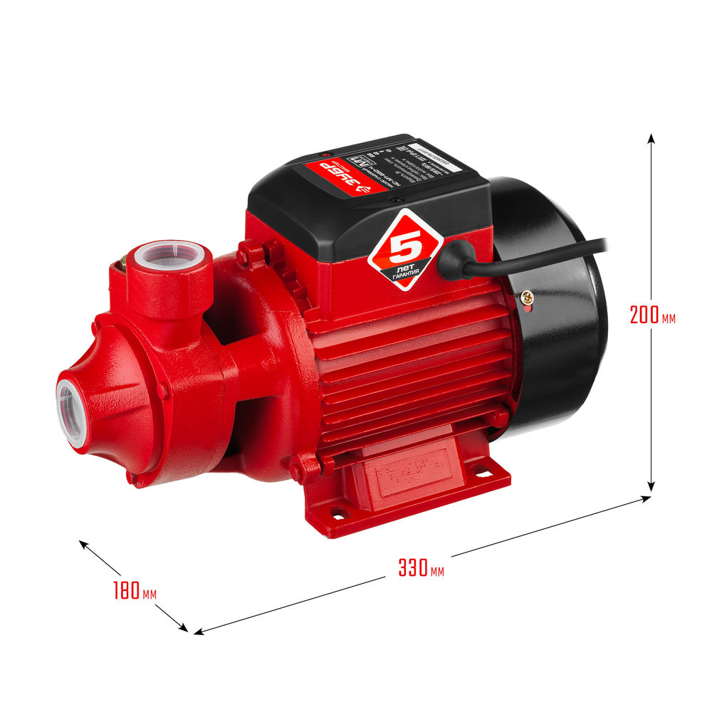 Насос вихревой поверхностный 650 Вт, корпус из чугуна ЗУБР НС-М1-650-Ч