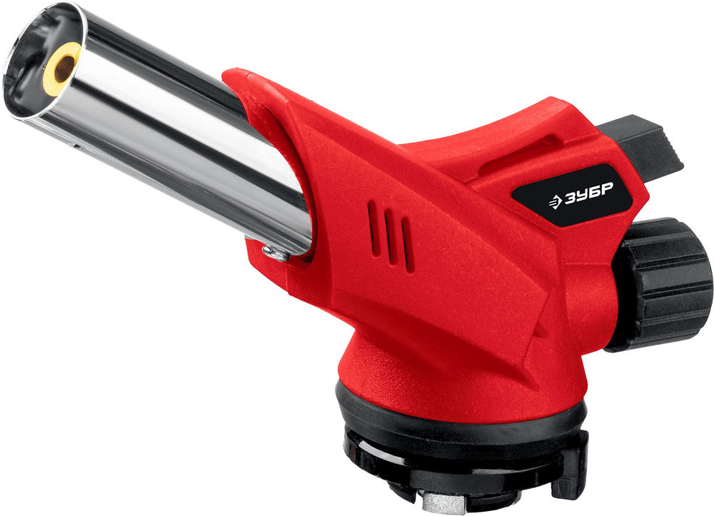 Горелка газовая ГМ-350 1300°C с пьезоподжигом на баллон с цанговым соединением ЗУБР 55553
