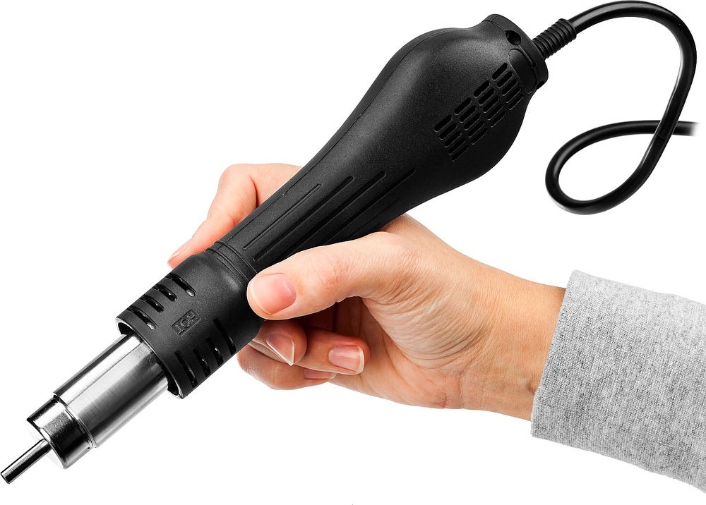 Паяльная станция термовоздушная цифровая 650 Вт, 100-500°C, 120 л/мин, 3 насадки, керамический нагреватель Профессионал ЗУБР ПСТ-650 55350