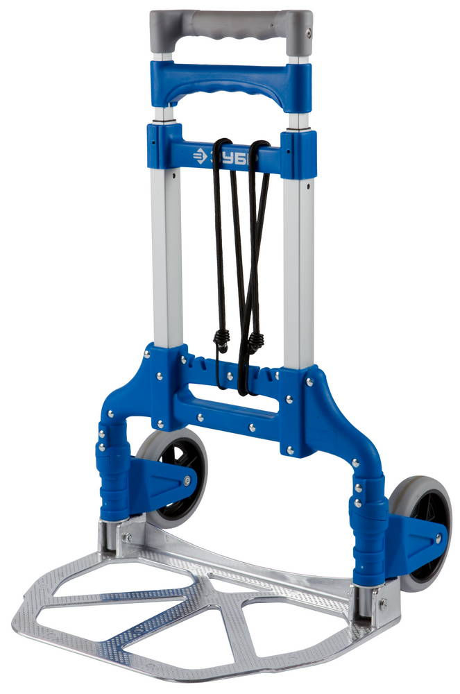 Складная хозяйственная тележка до 60кг каркас и платформа из алюминия платформа 39х28 см колеса d13 см вес 3.2кг Профессионал ЗУБР ТР-60 38750-60