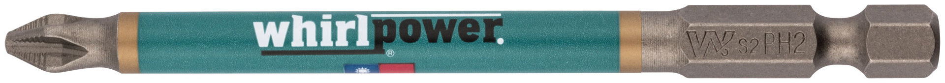 Биты WP, сталь S2, с насечкой, Профи, 90 мм PH2, 10 шт. (57580)