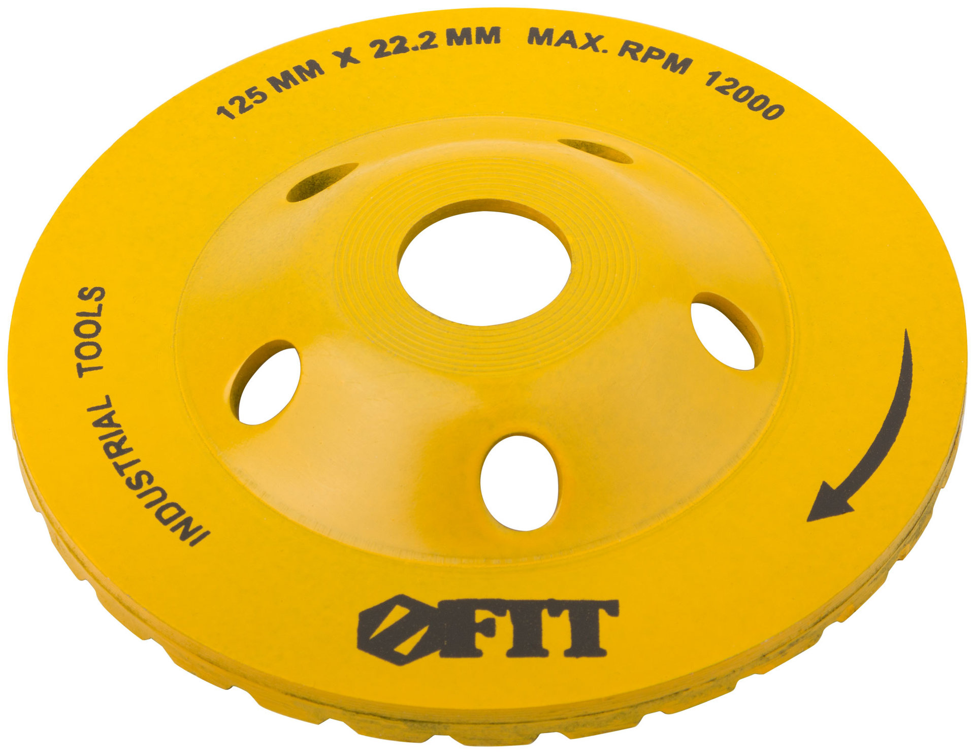 Диск алмазный шлифовальный, посадочный диаметр 22,2 мм, Турбо 125 мм (39521)