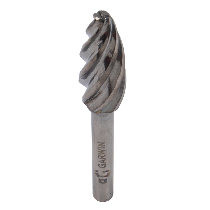 Борфреза пламевидная 12x32x76 мм, VHM, AL, форма H (серия 900671) GARWIN INDUSTRIAL 900671-12*32