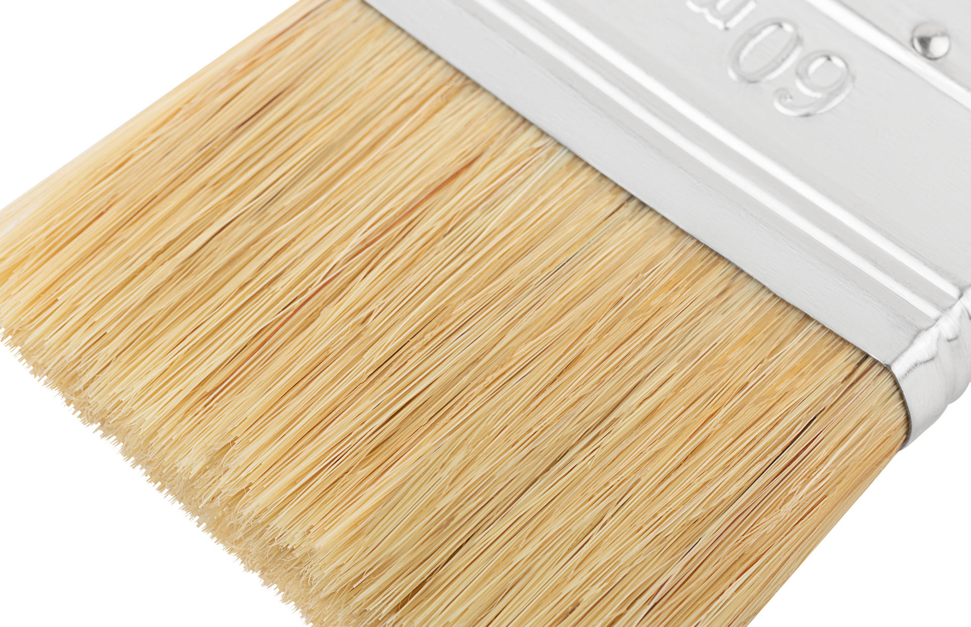 Кисть флейцевая, натур. щетина, 55% топс, лакиров.ручка, ширина 60 мм (30-0014)