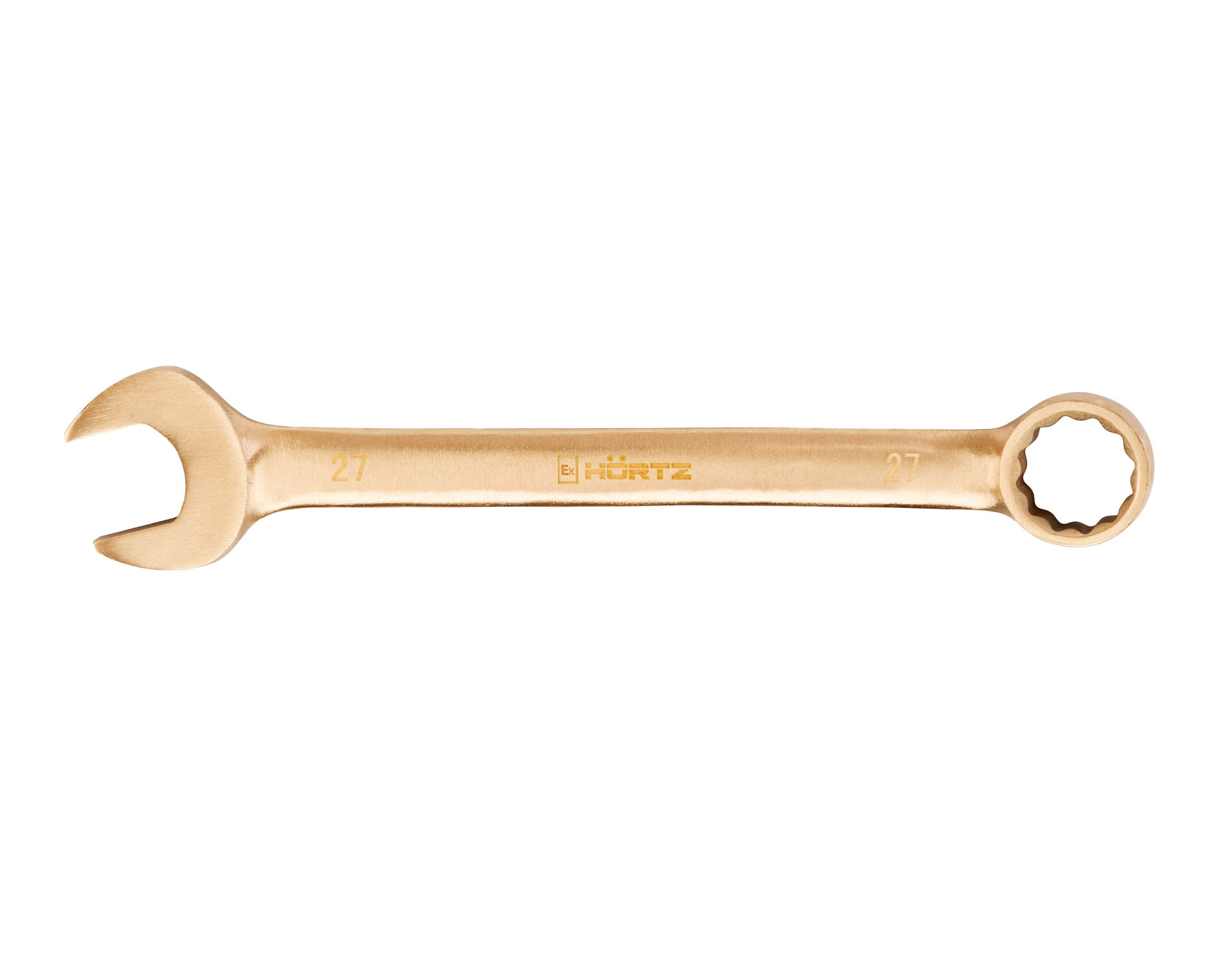 Ключ гаечный комбинированный 27х27 искробезопасный сплав BeCu 136-27, HORTZ