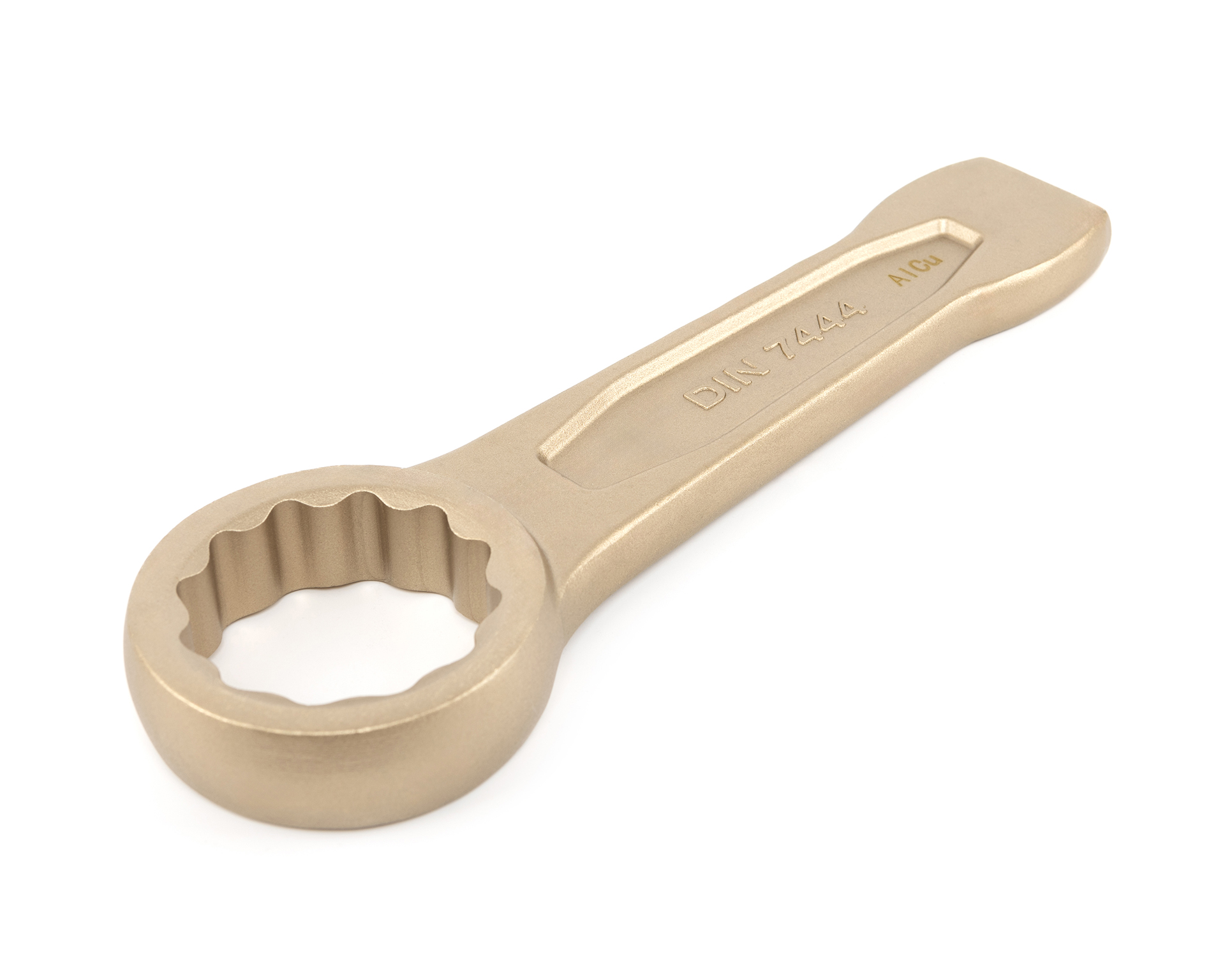 Ключ гаечный накидной ударный 100 искробезопасный сплав AlCu 160-100, HORTZ