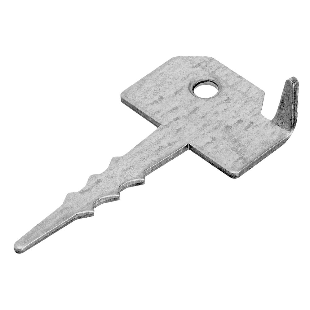 Крепление террасной доски Ключ (Кляммер) 2 мм, 60мм х 30 мм, цинк Сибртех (46557)