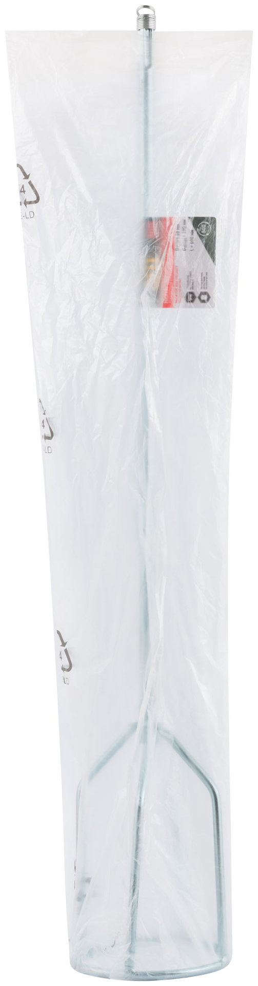 Миксер для строительных смесей повышенной вязкости оцинкованный, хвостовик SDS-PLUS 100х600 мм (04210)