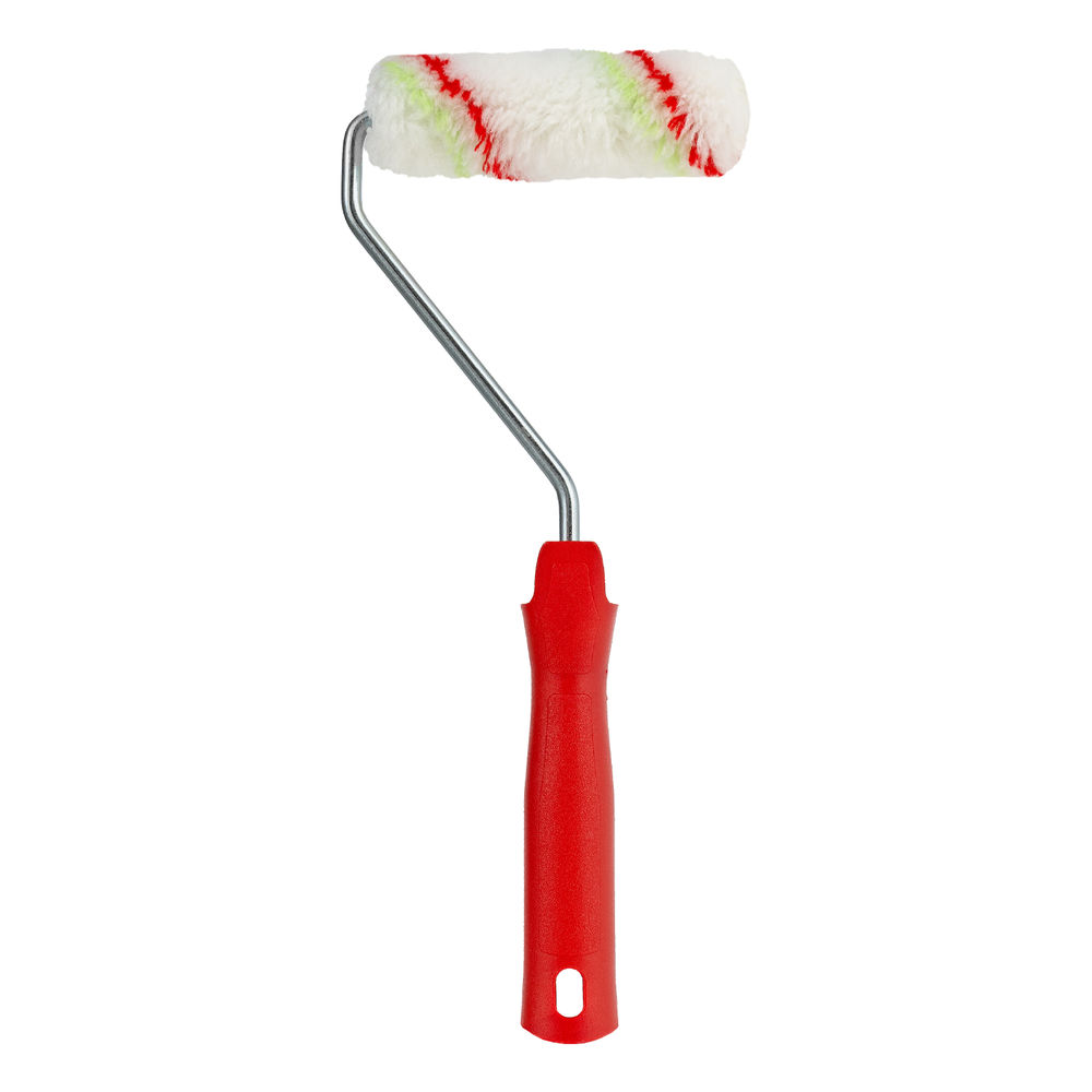 Мини-валик в сборе Эмали, 110 мм, ворс 12 мм, D 16 мм, D ручки 6 мм, полиамид, полиакрил Сибртех (80584)